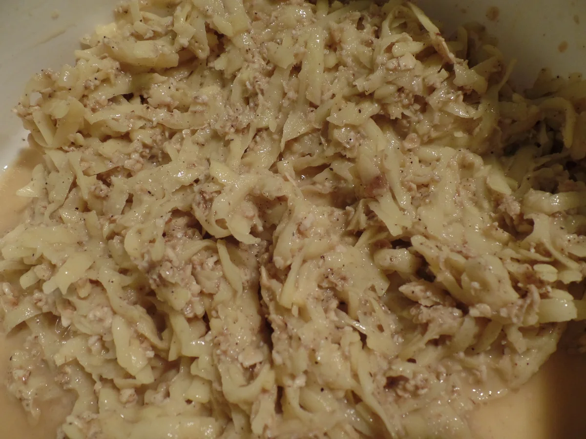 Kartoffel-Haferflocken-Puffer mit Apfel-Birnen-Mus . - Rezept - Bild Nr. 4304