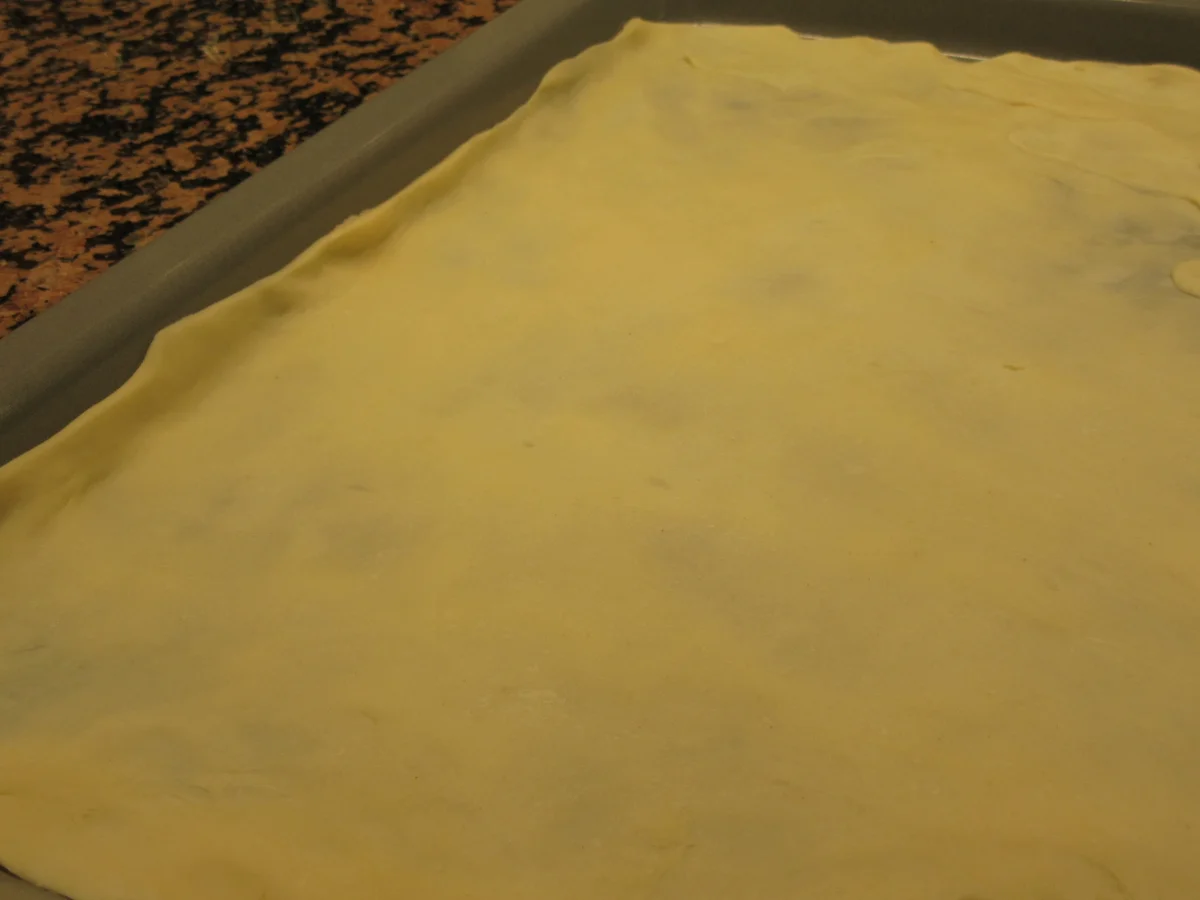 Pikantes Backen: Flammkuchen "Pomme et Oignon" - Rezept - Bild Nr. 4315