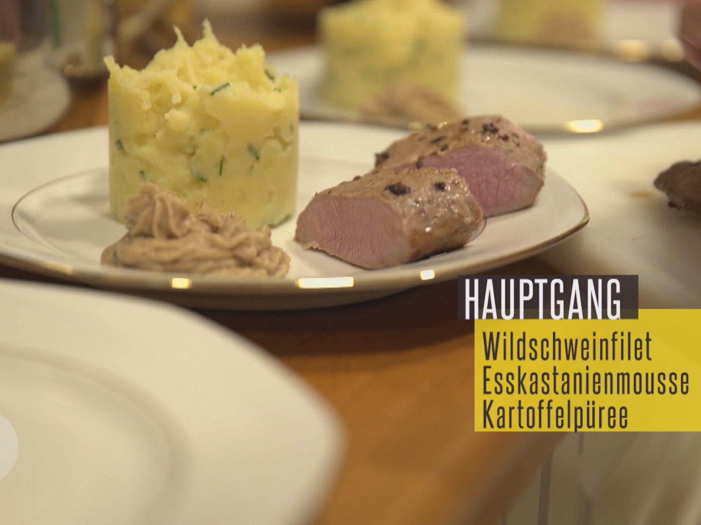 Bilder für Pfälzer Wildschweinfilet an Schalotten und Feigen, dazu Keschdemus - Rezept