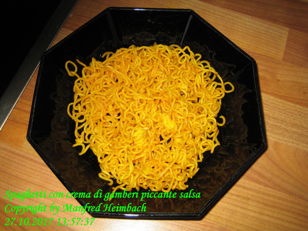 Nudeln – Spaghetti con crema di gamberi piccante salsa - Rezept - Bild Nr. 4344