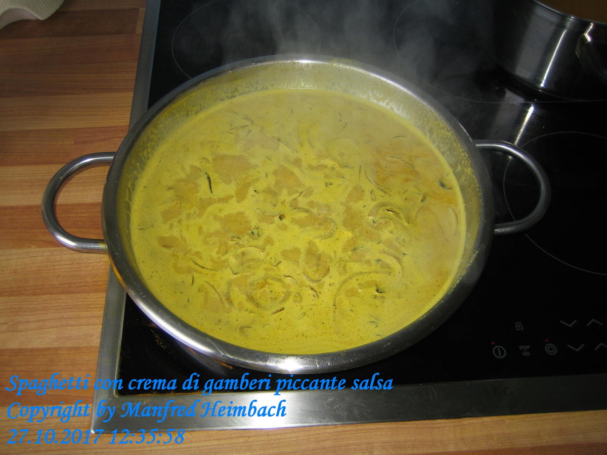 Nudeln – Spaghetti con crema di gamberi piccante salsa - Rezept - Bild Nr. 4348