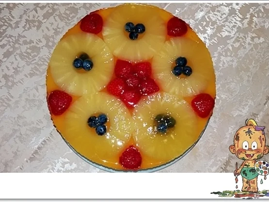 Obsttorte mit Quark-Puddingcreme-Füllung - Rezept - Bild Nr. 4343
