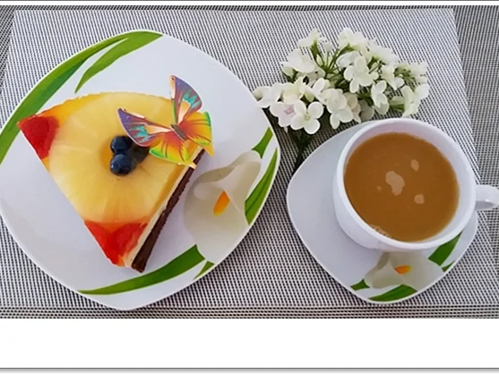 Obsttorte mit Quark-Puddingcreme-Füllung - Rezept - Bild Nr. 4345