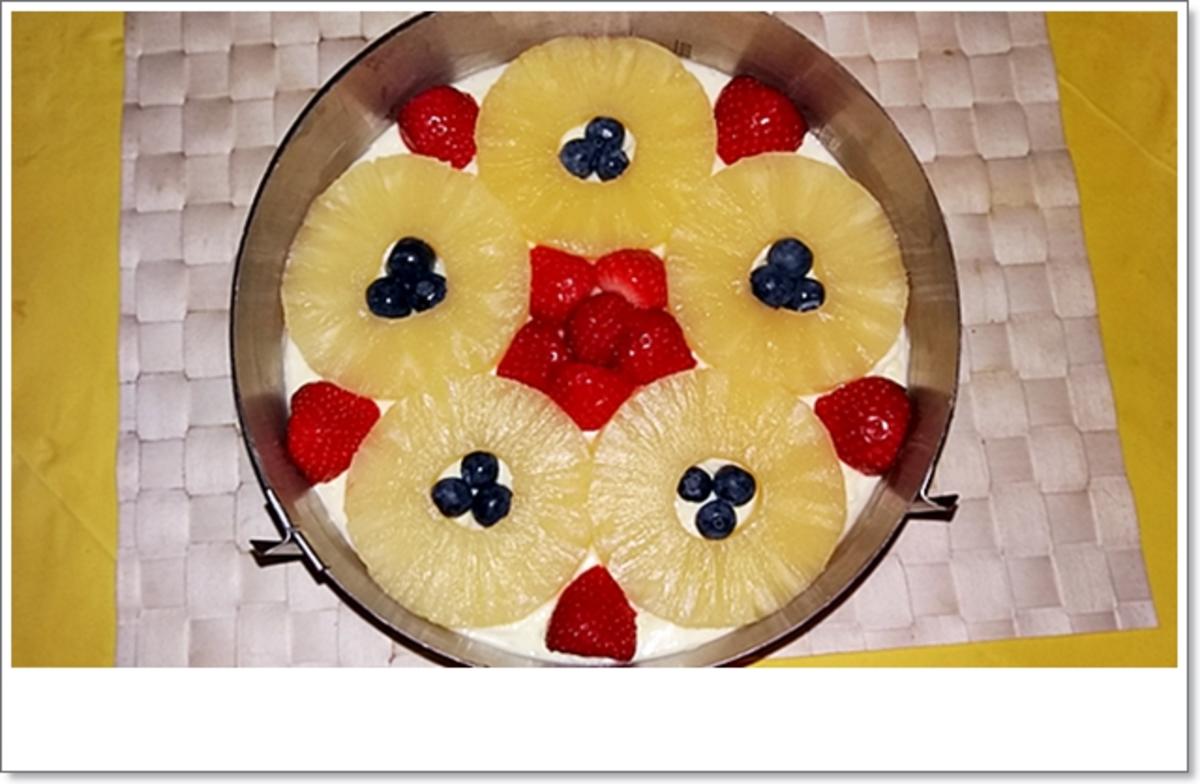 Obsttorte mit Quark-Puddingcreme-Füllung - Rezept - Bild Nr. 4357