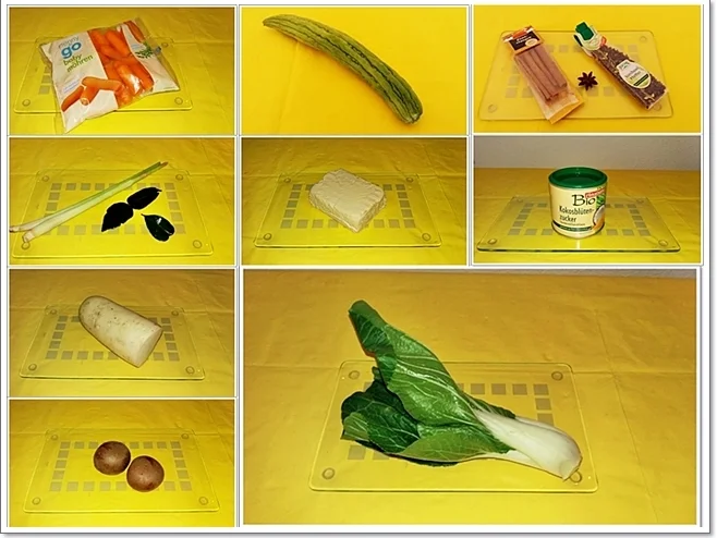 Fleischbrühe mit Nudeln, Pak Choi, Bittermelone , Tofu und .... - Rezept - Bild Nr. 4348