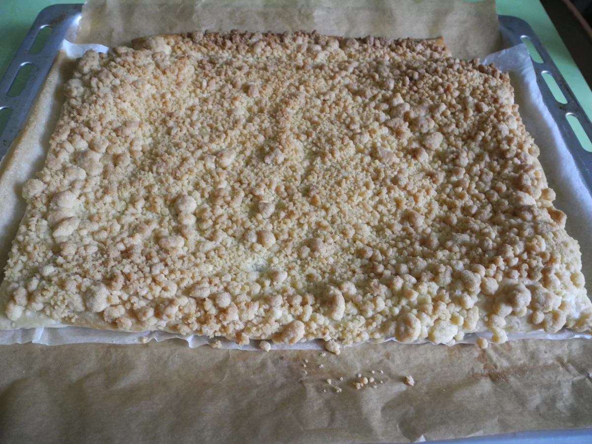 Blätterteig - Streußel - Kuchen mit Orangen/Zitronenguss "Prasselkuchen" - Rezept - Bild Nr. 4347