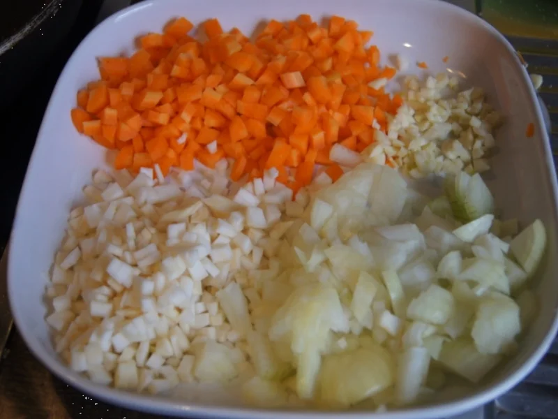 Rezept: Überbackenes Rinder-Gemüse-Hackfleisch mit Kartoffelstampf Bild Nr. 4347 Überbackenes Rinder-Gemüse-Hackfleisch mit Kartoffelstampf - Rezept - Bild Nr. 4347