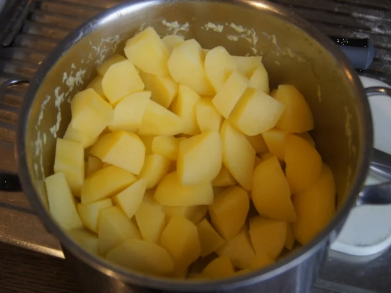 Rezept: Überbackenes Rinder-Gemüse-Hackfleisch mit Kartoffelstampf Bild Nr. 4350 Überbackenes Rinder-Gemüse-Hackfleisch mit Kartoffelstampf - Rezept - Bild Nr. 4350