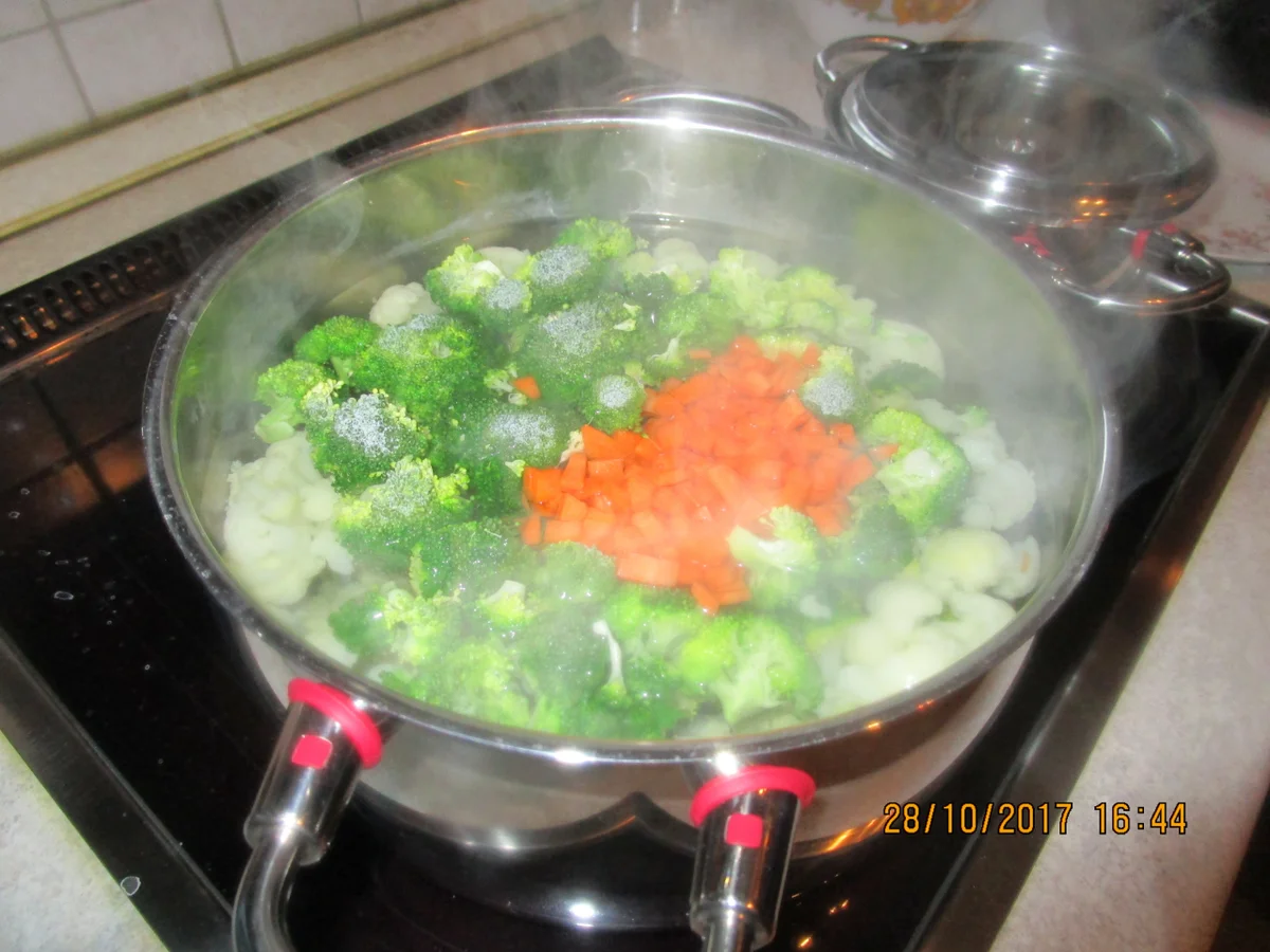 Auflauf: Blumenkohl + Brokkoli + gekochter Schinken - Rezept - Bild Nr. 4351