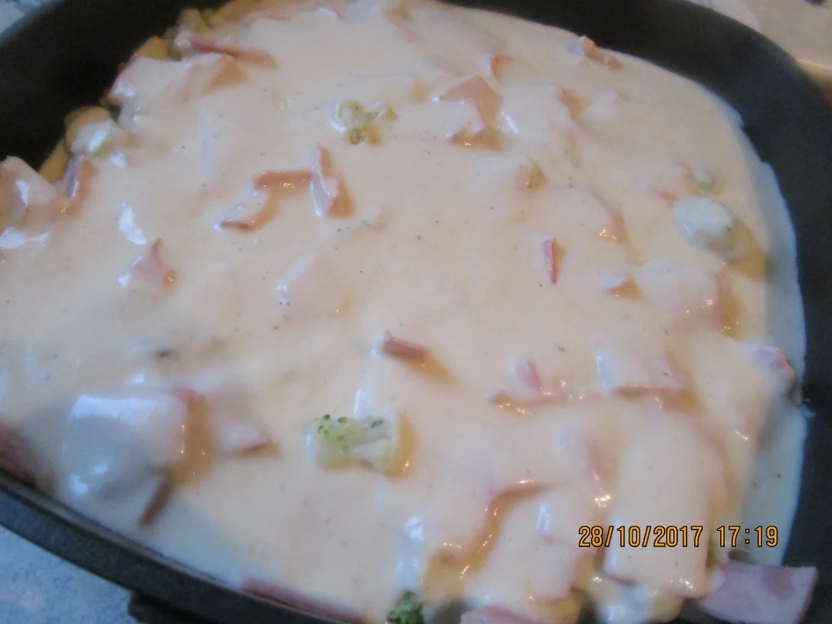 Auflauf: Blumenkohl + Brokkoli + gekochter Schinken - Rezept - Bild Nr. 4359