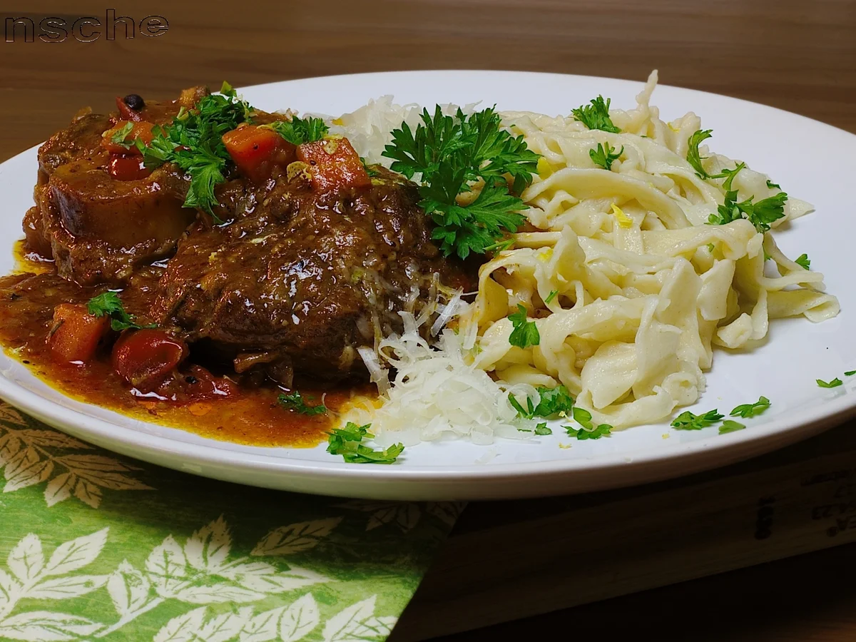 Ossobuco vom Rind mit selbstgemachter Pasta - Rezept - Bild Nr. 4363