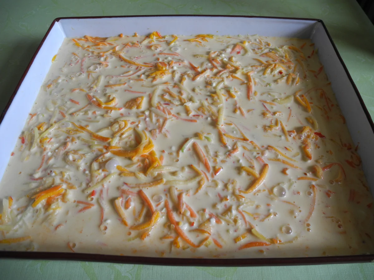 Geraspelter Gemüse - Auflauf mit oder ohne Käse - Rezept - Bild Nr. 4377