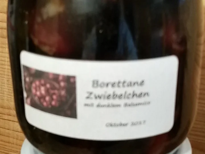 Rezept: Borettane Zwiebelchen, eingelegt in dunklem Balsamico Bild Nr. 4370 Borettane Zwiebelchen, eingelegt in dunklem Balsamico - Rezept - Bild Nr. 4370