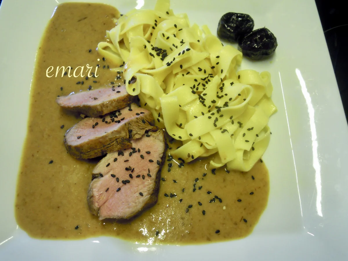 Rezept: Schweinefilet in Pflaumenweinsauce Bild Nr. 4395 Schweinefilet in Pflaumenweinsauce - Rezept - Bild Nr. 4395