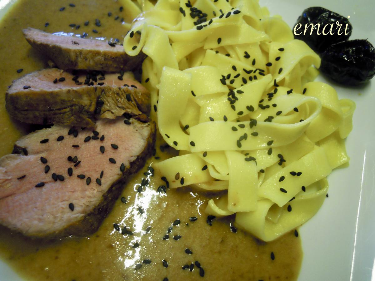 Schweinefilet in Pflaumenweinsauce - Rezept - Bild Nr. 4409