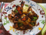 Krosser Alpenspeck mit Champignonsauce auf Kartoffelstampf - Rezept - Bild Nr. 4411