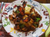 Krosser Alpenspeck mit Champignonsauce auf Kartoffelstampf - Rezept - Bild Nr. 4411