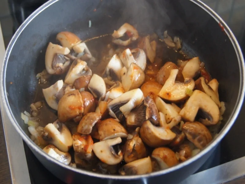 Rezept: Krosser Alpenspeck mit Champignonsauce auf Kartoffelstampf Bild Nr. 4420 Krosser Alpenspeck mit Champignonsauce auf Kartoffelstampf - Rezept - Bild Nr. 4420