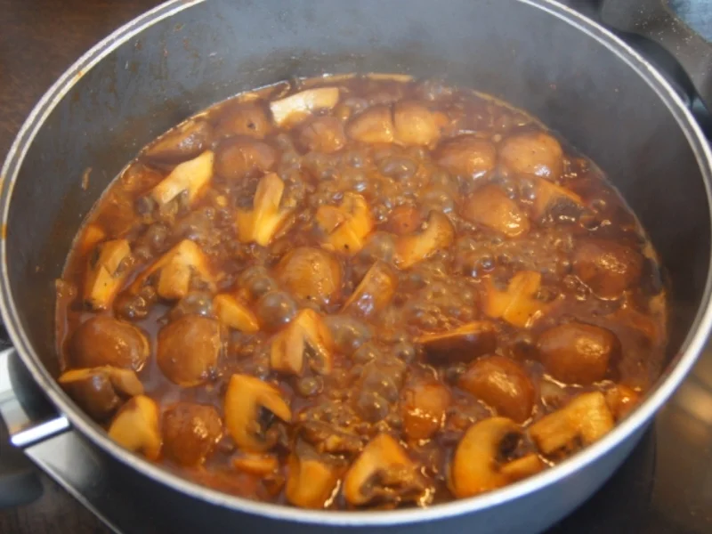 Rezept: Krosser Alpenspeck mit Champignonsauce auf Kartoffelstampf Bild Nr. 4422 Krosser Alpenspeck mit Champignonsauce auf Kartoffelstampf - Rezept - Bild Nr. 4422