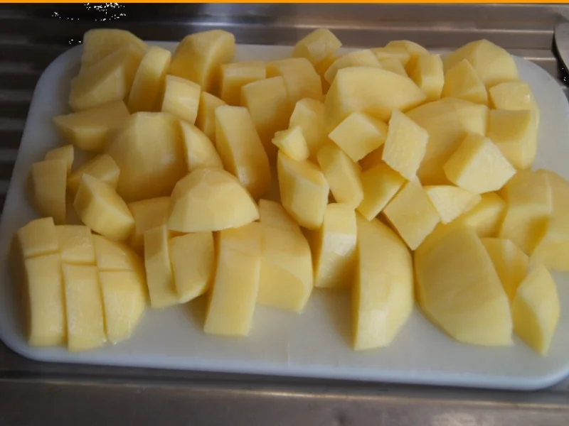 Rezept: Krosser Alpenspeck mit Champignonsauce auf Kartoffelstampf Bild Nr. 4424 Krosser Alpenspeck mit Champignonsauce auf Kartoffelstampf - Rezept - Bild Nr. 4424