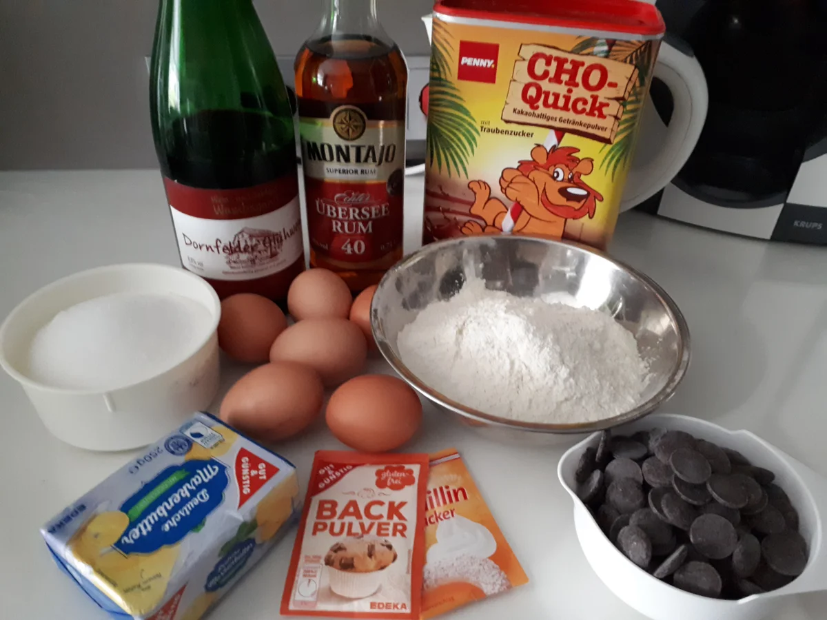 Schoko-Glühwein-Schnitten - Rezept - Bild Nr. 4446