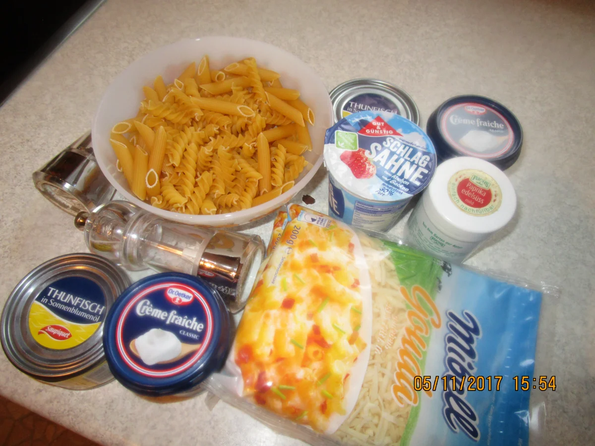 Auflauf: Thunfisch und Nudeln mit Käse überbacken - Rezept - Bild Nr. 4447