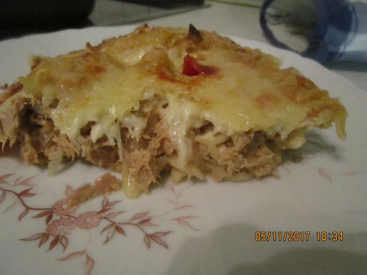 Auflauf: Thunfisch und Nudeln mit Käse überbacken - Rezept - Bild Nr. 4462