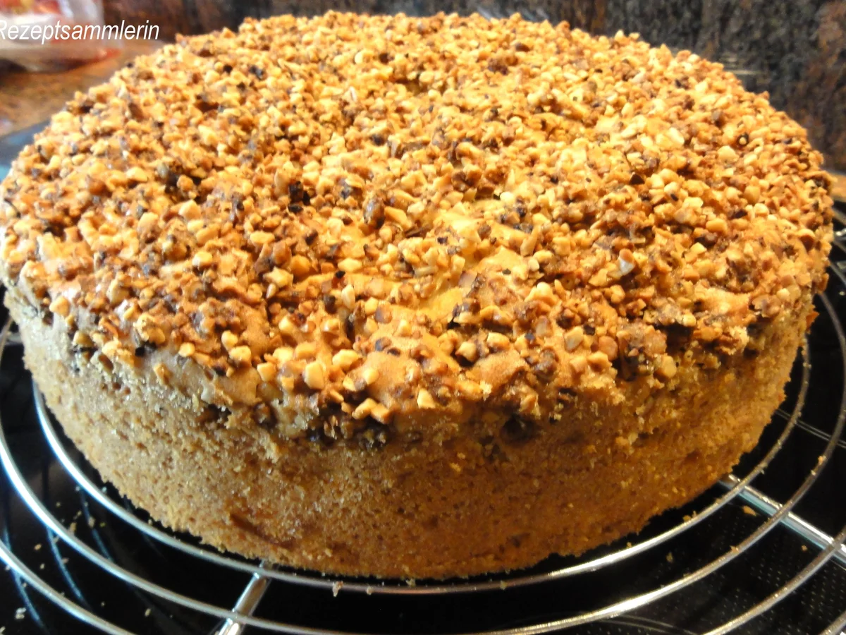 Rührteig:   APFELKUCHEN mit Krokantcrunch - Rezept - Bild Nr. 4463