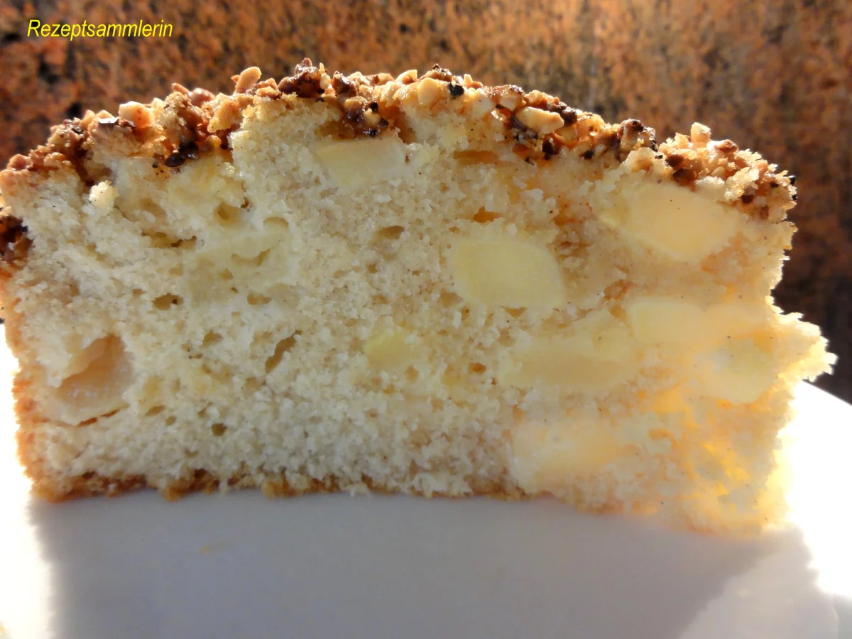 Rührteig:   APFELKUCHEN mit Krokantcrunch - Rezept - Bild Nr. 4465