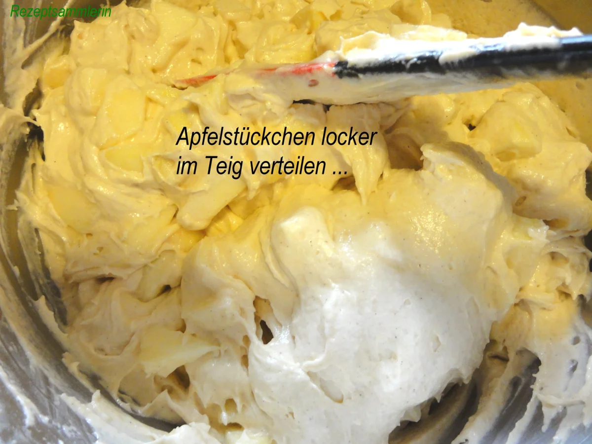 Rührteig:   APFELKUCHEN mit Krokantcrunch - Rezept - Bild Nr. 4467