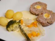 Austernfischer-Nest am Strandgut liegend auf Sauce Hollandaise mit Nordstrander Knolle - Rezept - Bild Nr. 2