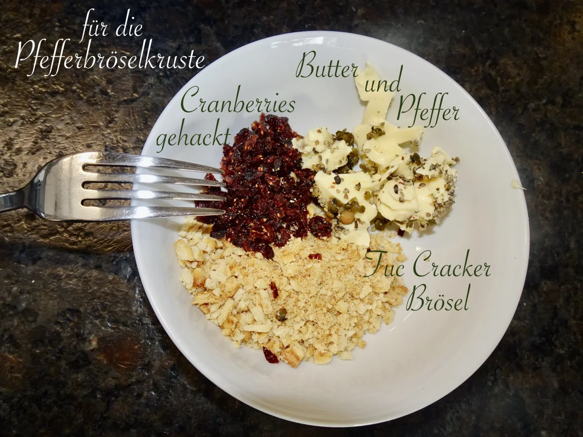 Zanderfilet mit fruchtiger Pfefferbröselkruste - Rezept - Bild Nr. 15282