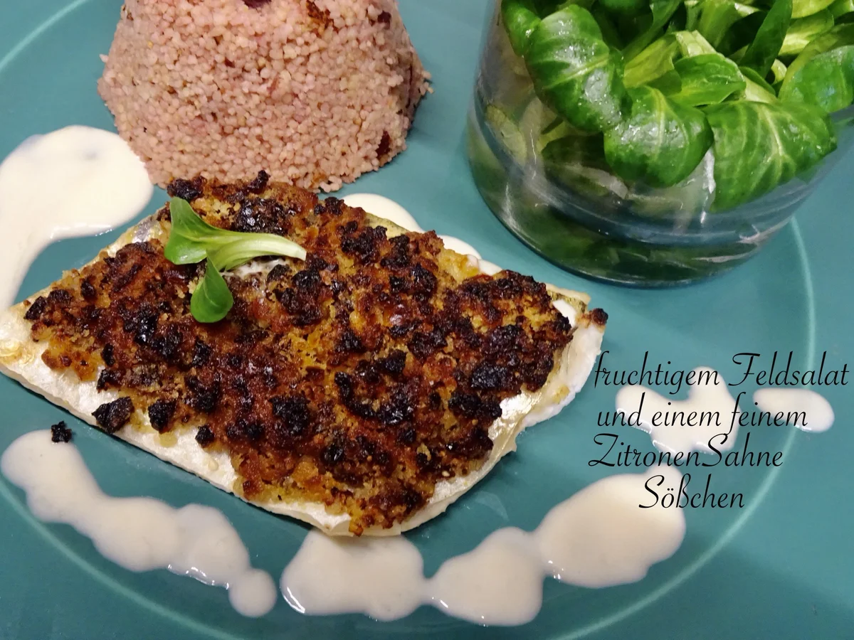 Zanderfilet mit fruchtiger Pfefferbröselkruste - Rezept - Bild Nr. 15364