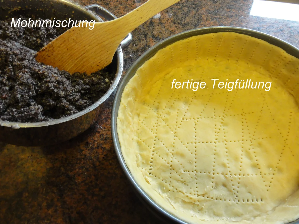 Mürbeteig:   MOHN ~ TORTE  (24cm) - Rezept - Bild Nr. 4483