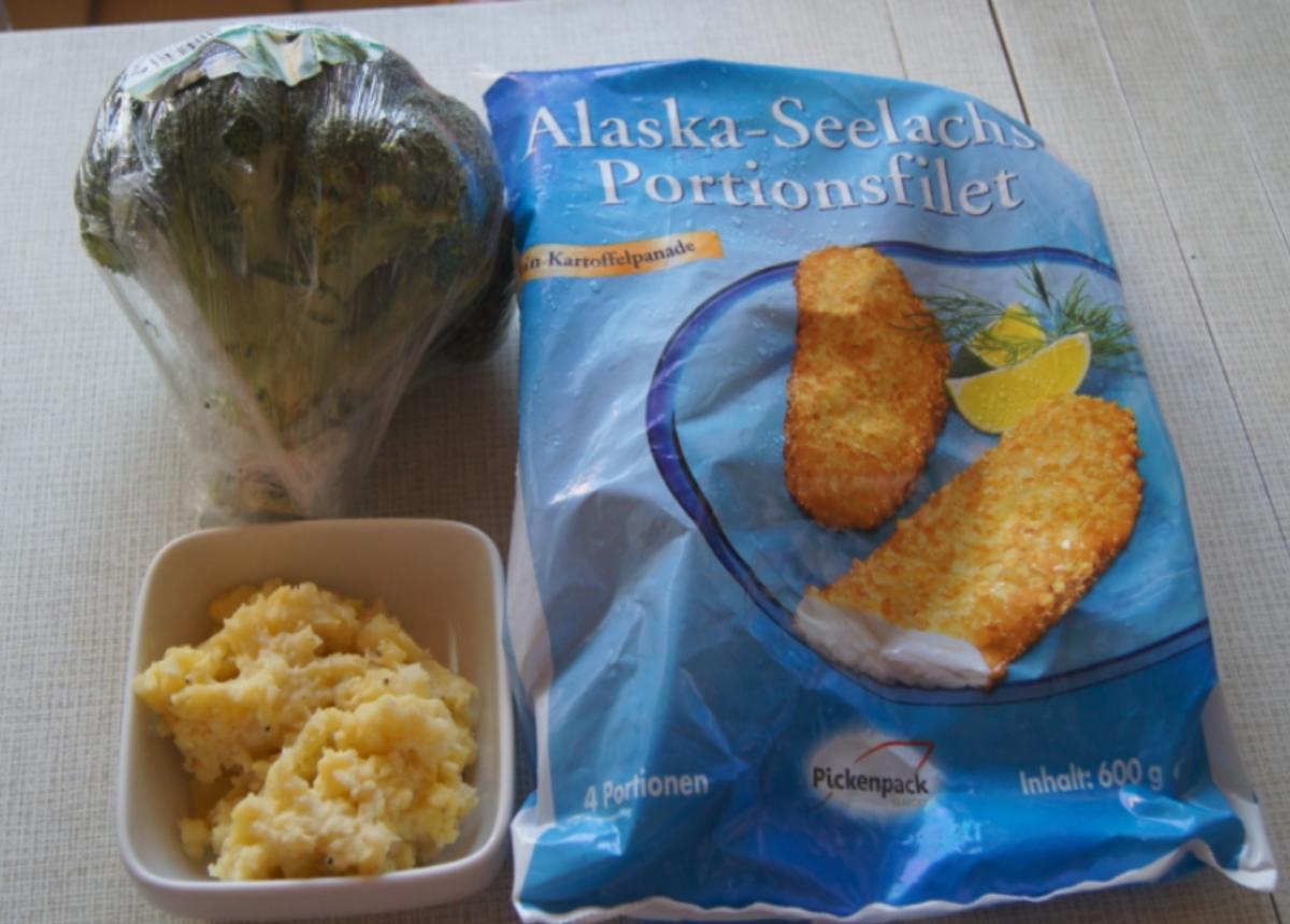 Alaska-Seelachs-Filet mit Brokkoli und Sellerie-Kartoffelstampf - Rezept - Bild Nr. 4480