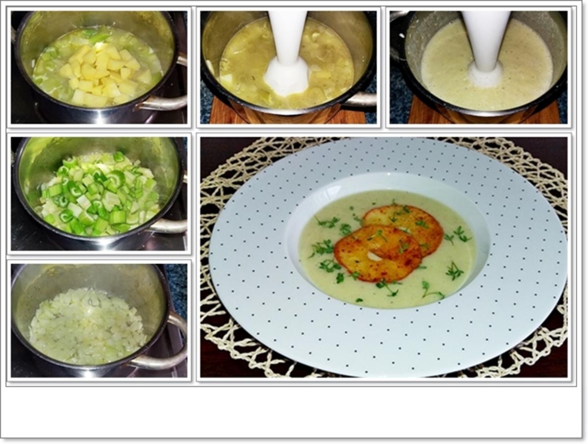 Staudensellerie Creme-Suppe mit gebratenen-Apfelscheiben - Rezept - Bild Nr. 4489