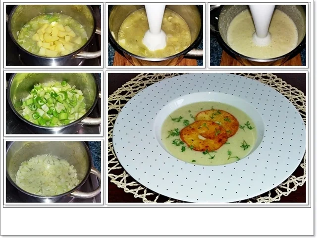 Staudensellerie Creme-Suppe mit gebratenen-Apfelscheiben - Rezept - Bild Nr. 4489