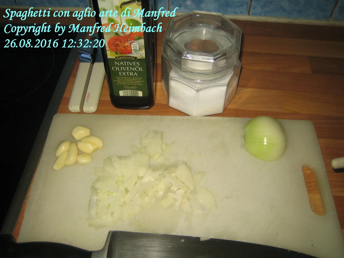 Rezept: Nudeliges – Spaghetti con aglio arte di Manfred Bild Nr. 5 Nudeliges – Spaghetti con aglio arte di Manfred - Rezept - Bild Nr. 5