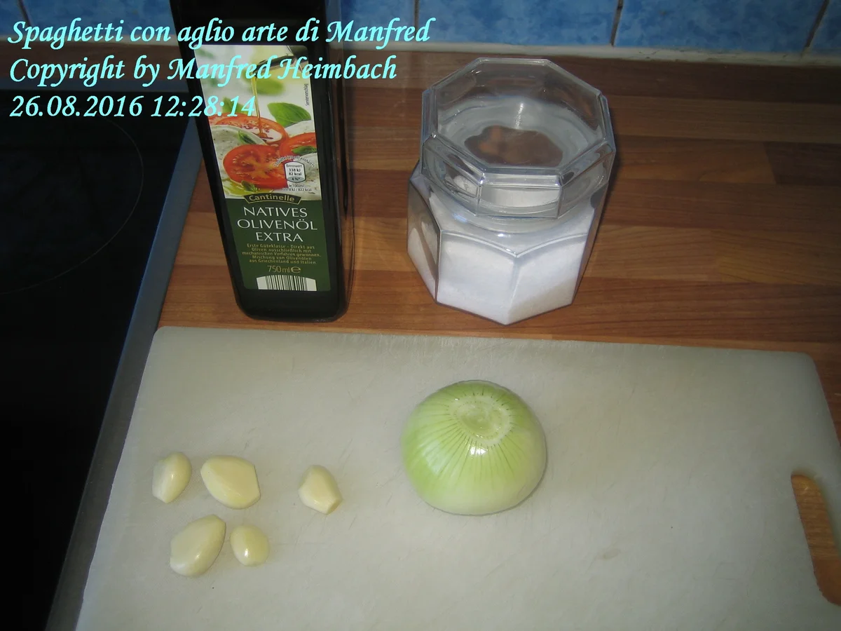 Rezept: Nudeliges – Spaghetti con aglio arte di Manfred Bild Nr. 6 Nudeliges – Spaghetti con aglio arte di Manfred - Rezept - Bild Nr. 6