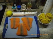 Lachsfilet im Blätterteig auf Zitronensoße - Rezept - Bild Nr. 4485