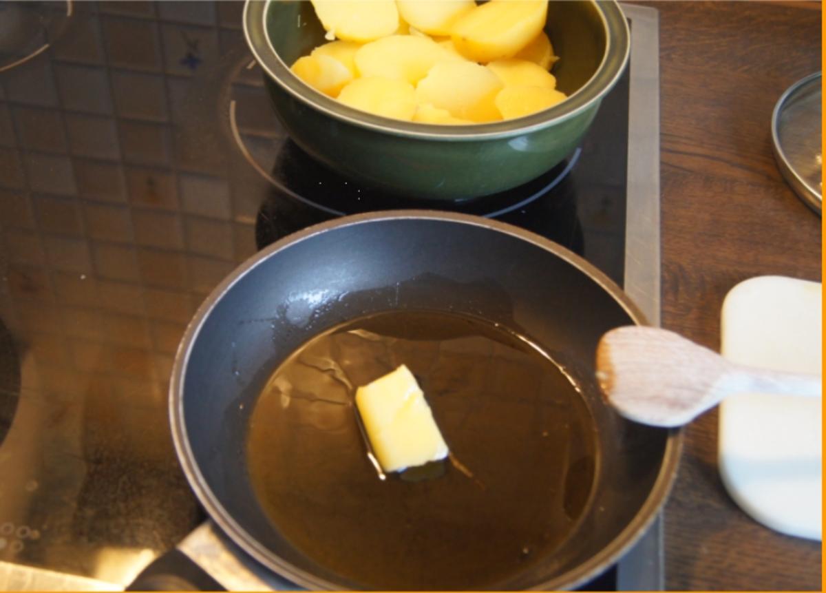 Alaska-Seelachs-Filet mit Rahm-Kohlrabi und Ofenkartoffeln - Rezept - Bild Nr. 4506