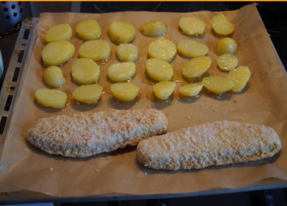 Alaska-Seelachs-Filet mit Rahm-Kohlrabi und Ofenkartoffeln - Rezept - Bild Nr. 4507