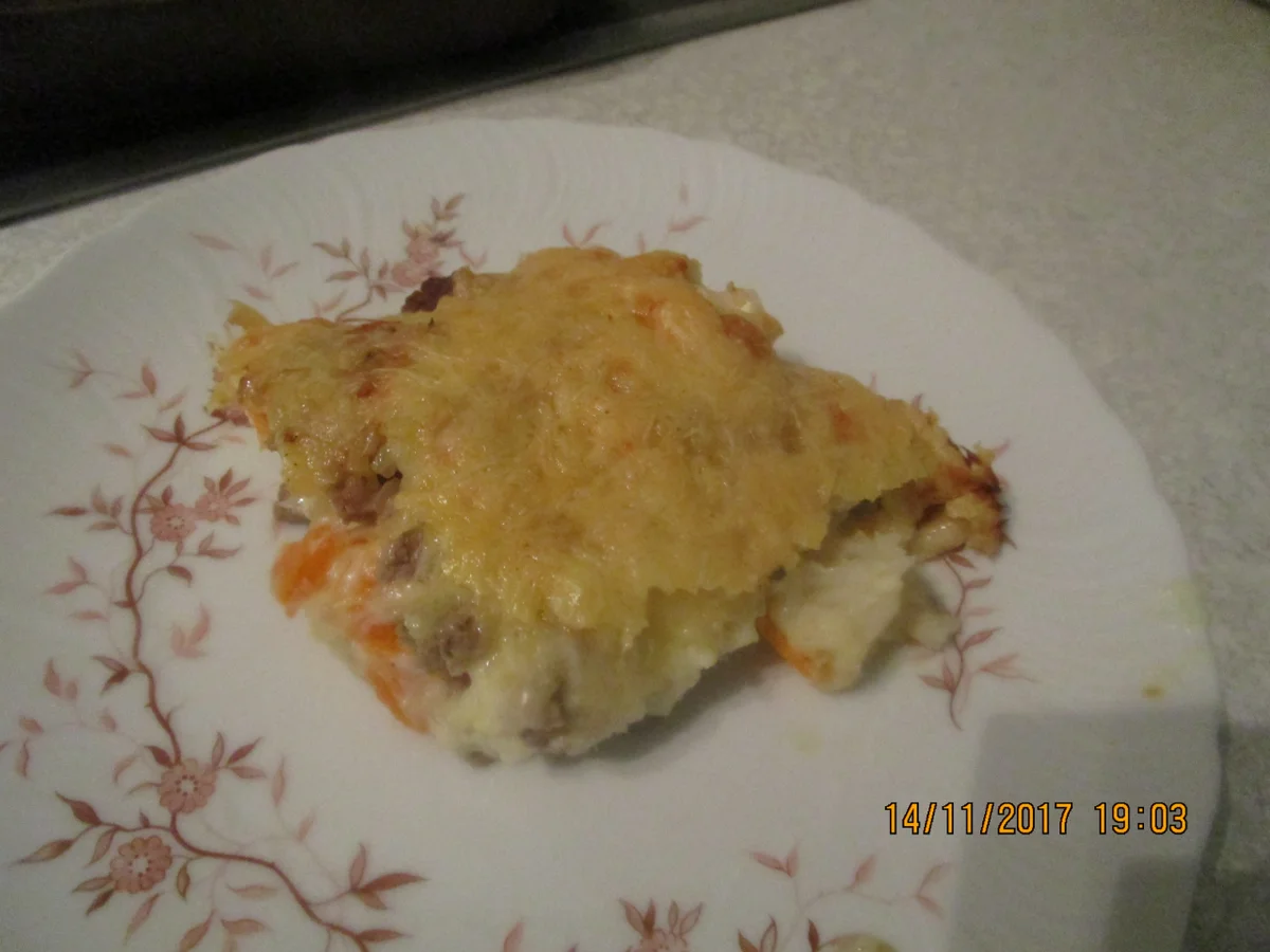 Rezept: Auflauf: Hack-Blumenkohl-Möhren Bild Nr. 4539 Auflauf: Hack-Blumenkohl-Möhren - Rezept - Bild Nr. 4539