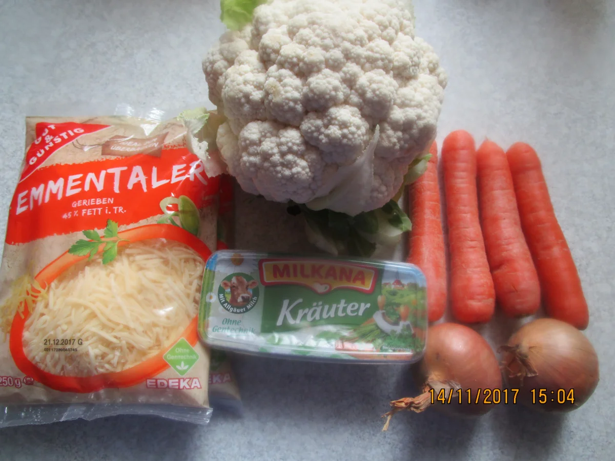 Rezept: Auflauf: Hack-Blumenkohl-Möhren Bild Nr. 4540 Auflauf: Hack-Blumenkohl-Möhren - Rezept - Bild Nr. 4540