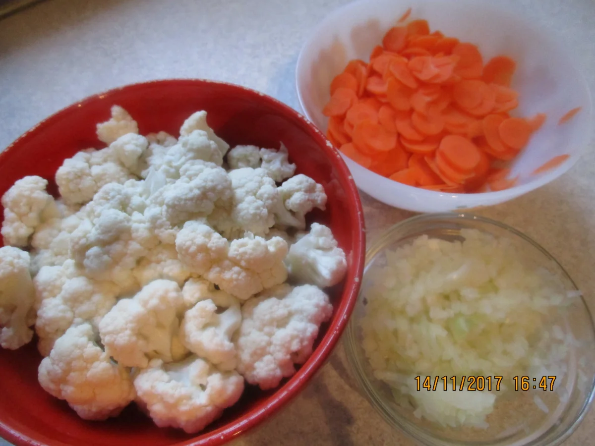 Rezept: Auflauf: Hack-Blumenkohl-Möhren Bild Nr. 4543 Auflauf: Hack-Blumenkohl-Möhren - Rezept - Bild Nr. 4543