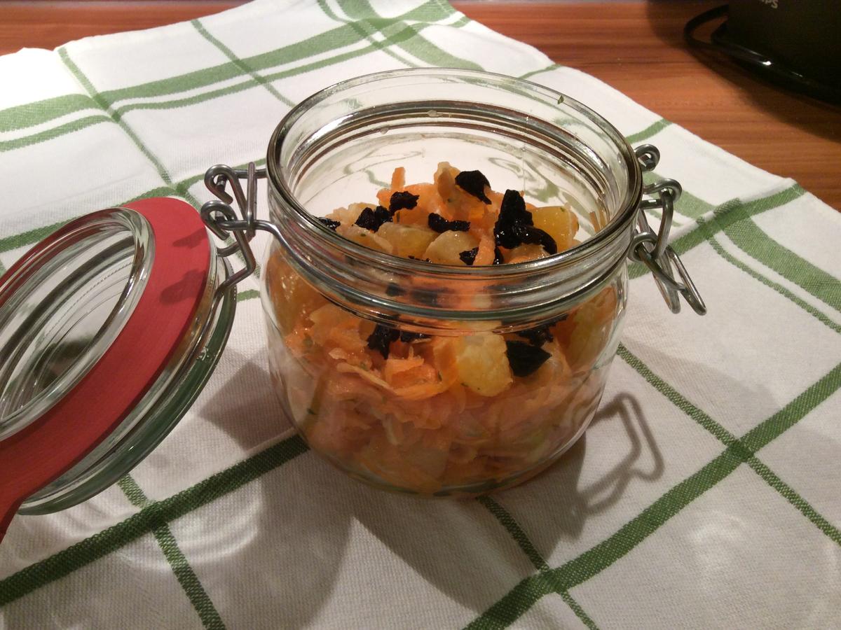 Möhren Orangen Salat to go - einfach - von DieDoris
