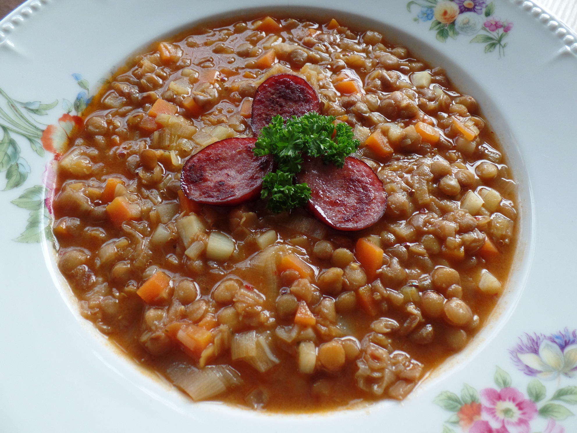 Bilder für Linsensuppe mit Cabanossi - Rezept