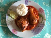 Tandoori-Hähnchen mit Basmatireis und Letscho - Rezept - Bild Nr. 4556