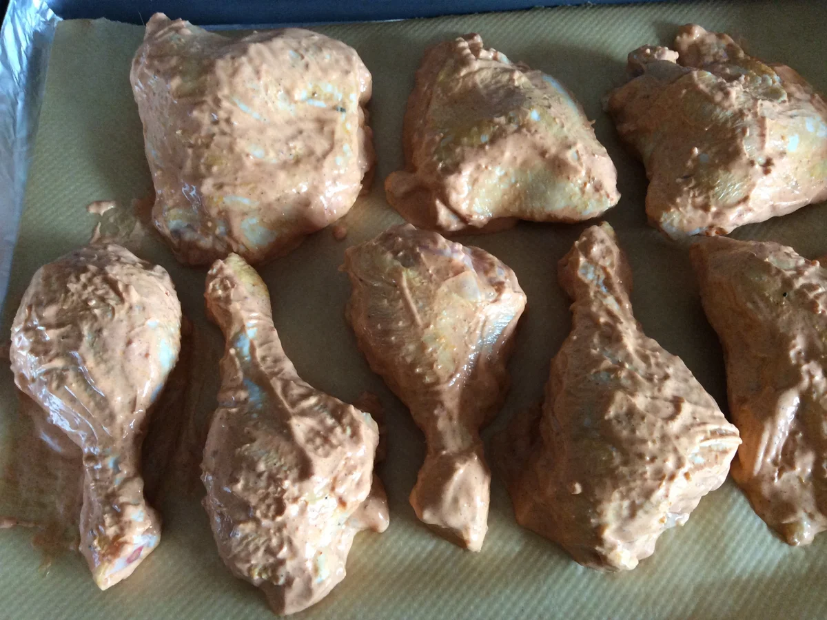 Tandoori-Hähnchen mit Basmatireis und Letscho - Rezept - Bild Nr. 4559