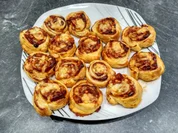 Pizzaschnecken aus Blätterteig - Rezept - Bild Nr. 4553